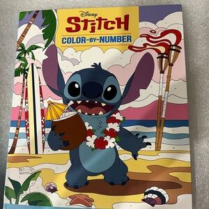 Disney Stitch Color-by-Number Book Brand new